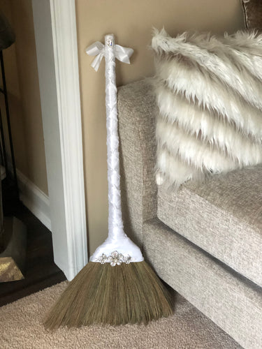 White Elegance Jumping Broom